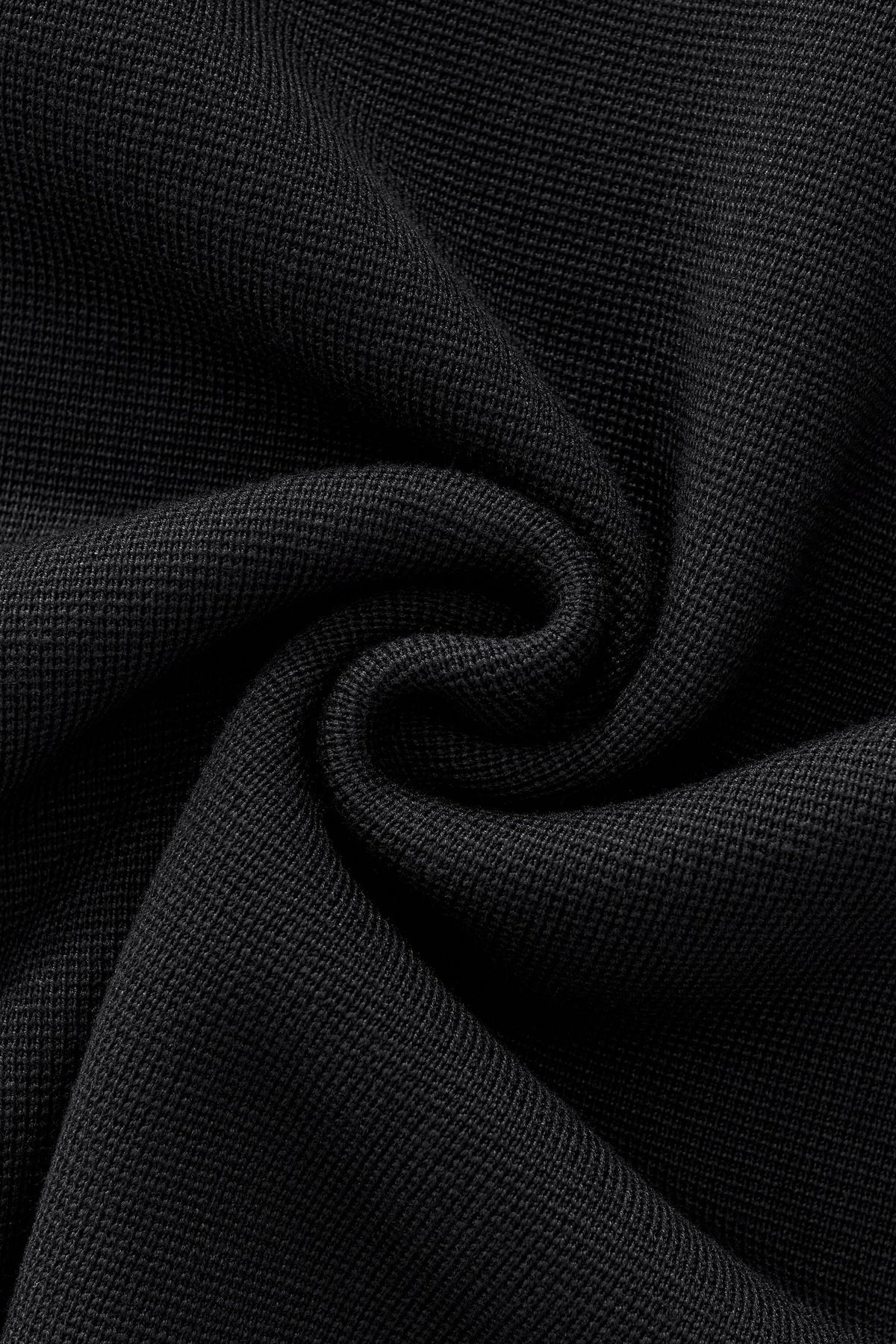 Lustre Knit LS Polo BLACK/BLACK