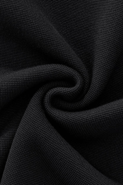 Lustre Knit LS Polo BLACK/BLACK