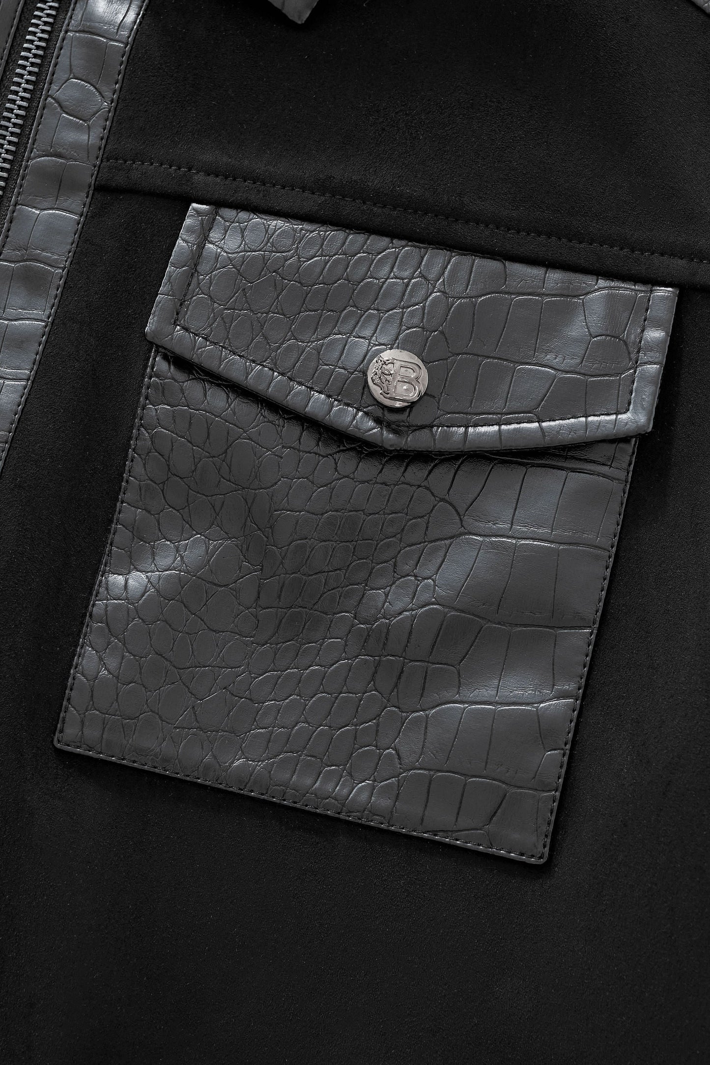 CrocEdge Dual-Fabric Zip Jacket BLACK