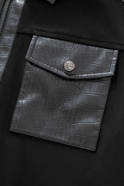 CrocEdge Dual-Fabric Zip Jacket BLACK