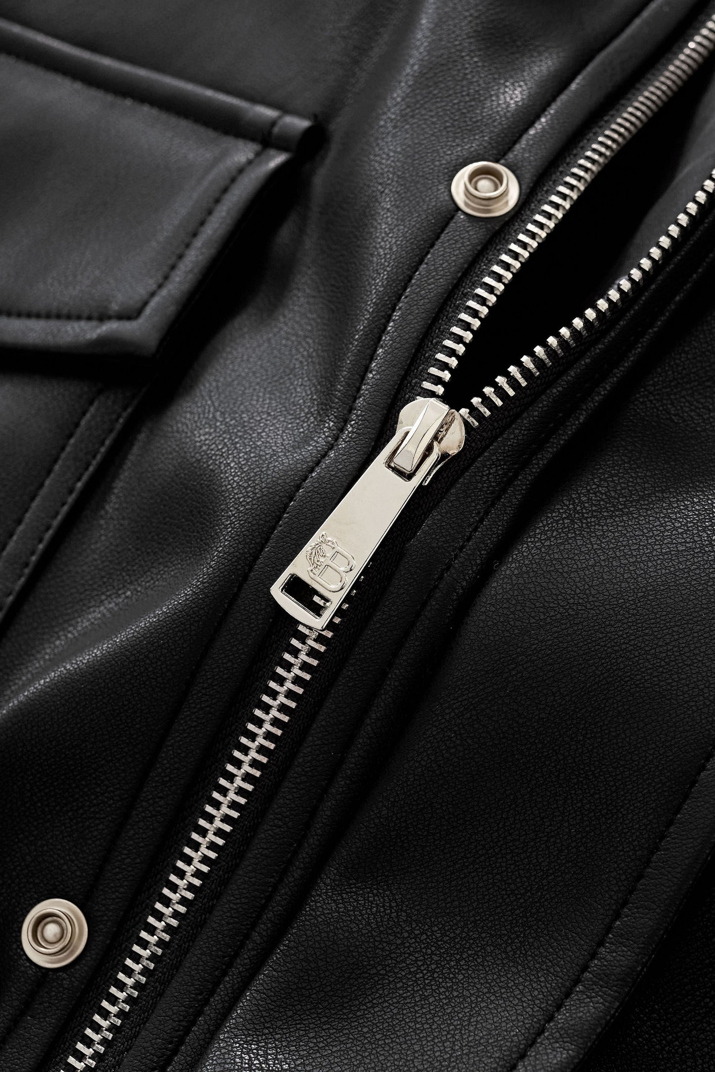 Prestige Varsity PU Jacket BLACK