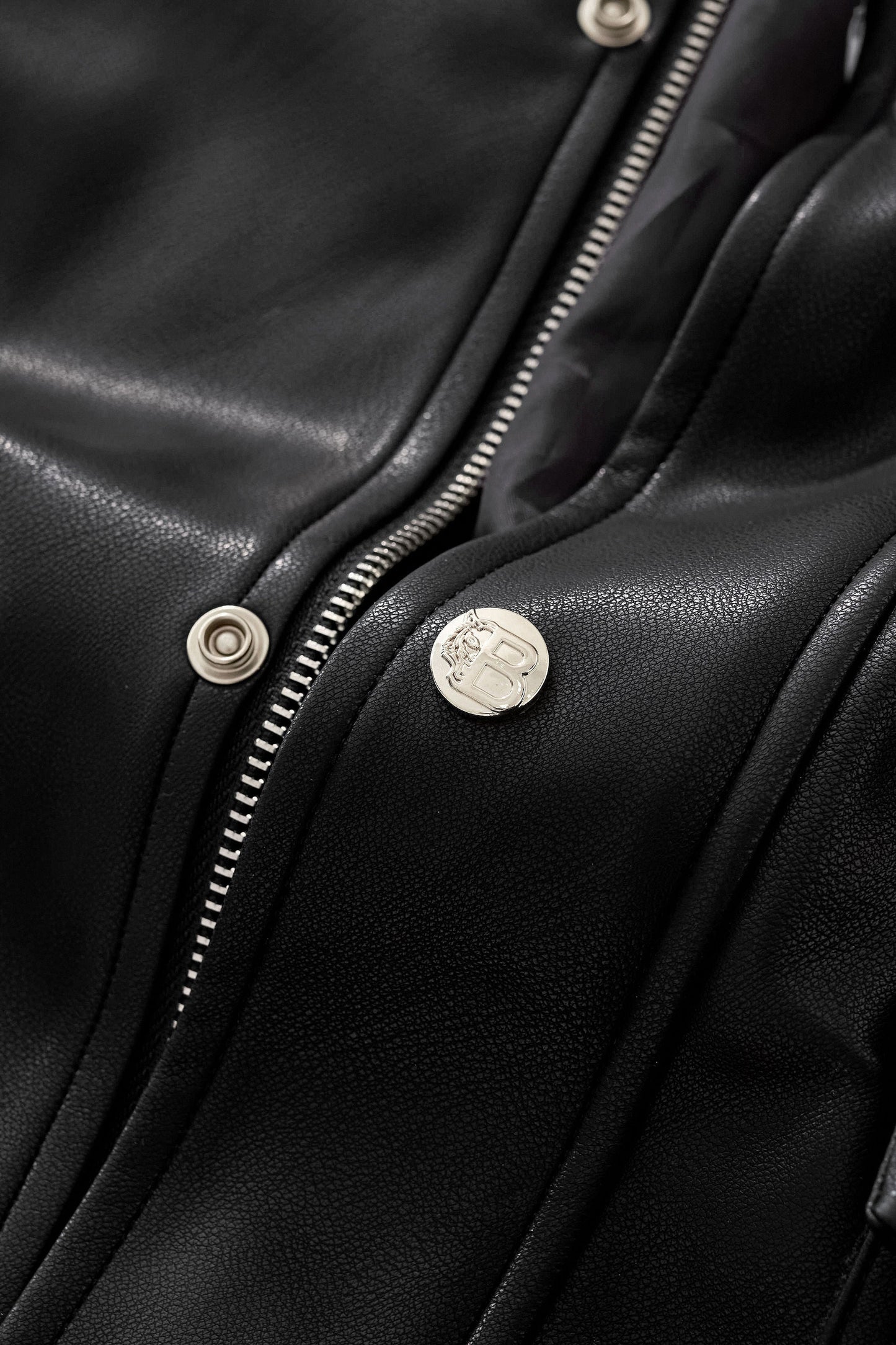 Prestige Varsity PU Jacket BLACK