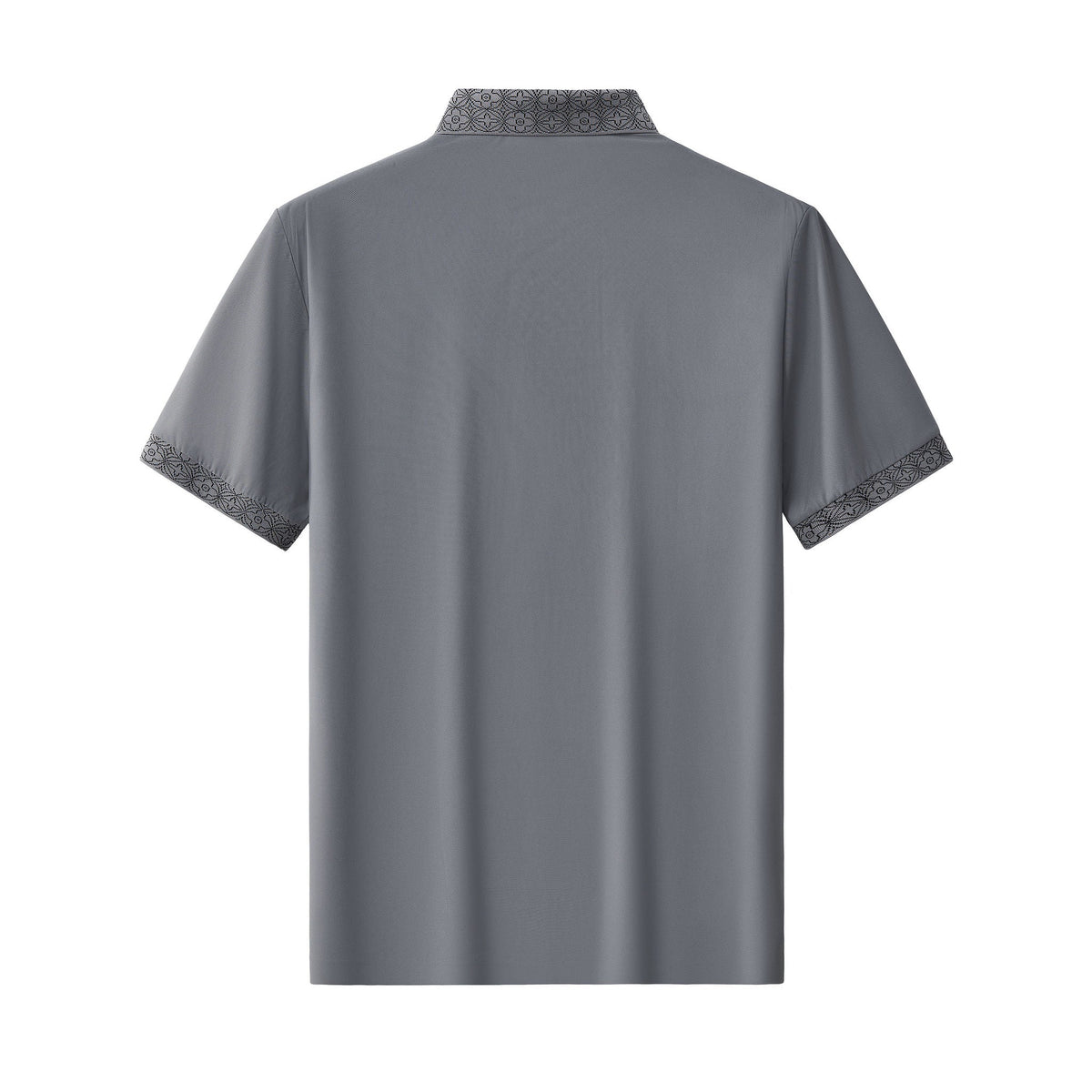 Pattern Trim Performance Polo – El Baron GREY