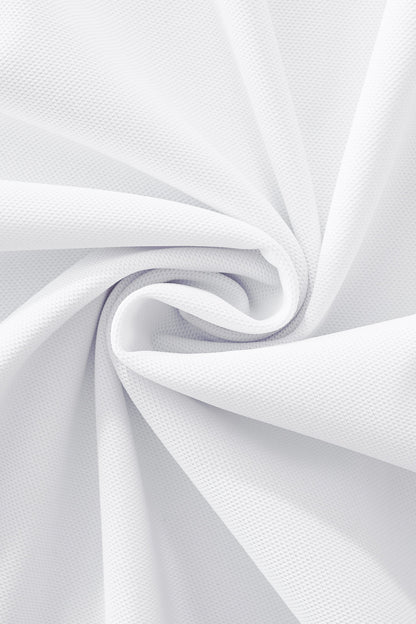 Pattern Trim Performance Polo – El Baron WHITE