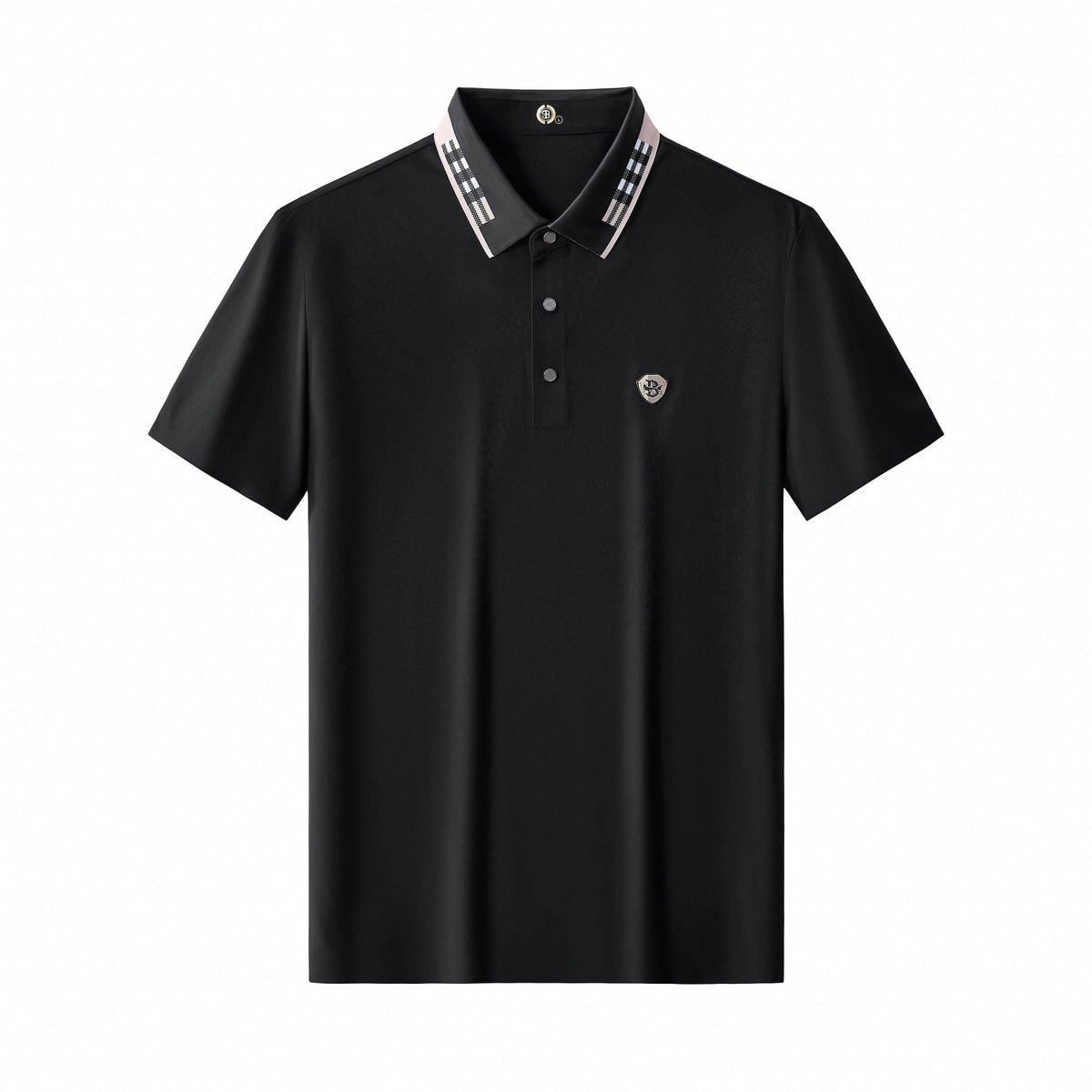 Signature Trim Performance Polo – El Baron BLACK