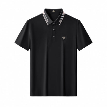 Signature Trim Performance Polo – El Baron BLACK