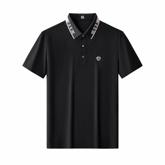 Signature Trim Performance Polo – El Baron BLACK