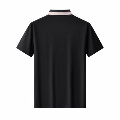 Signature Trim Performance Polo – El Baron BLACK