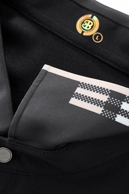 Signature Trim Performance Polo – El Baron BLACK