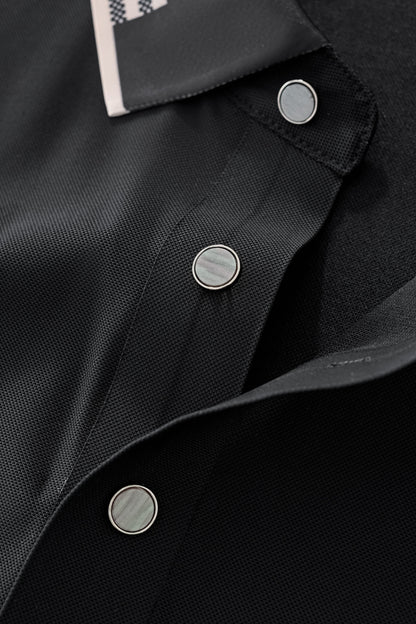 Signature Trim Performance Polo – El Baron BLACK