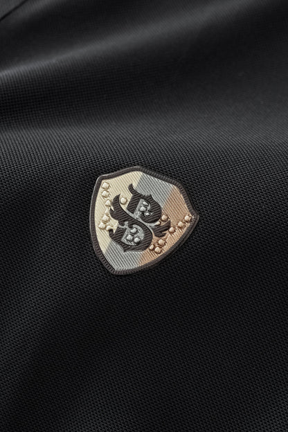 Signature Trim Performance Polo – El Baron BLACK