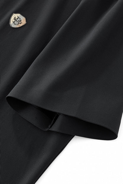 Signature Trim Performance Polo – El Baron BLACK