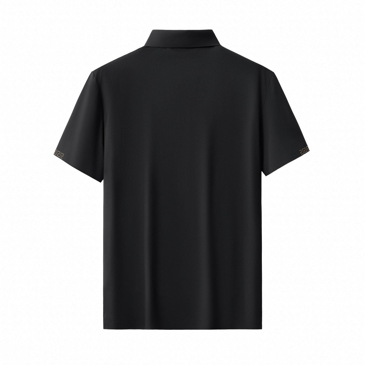 Perforated Collar Performance Polo – El Baron BLACK/GOLD