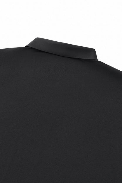 Perforated Collar Performance Polo – El Baron BLACK/GOLD