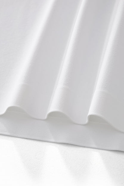 Perforated Collar Performance Polo – El Baron WHITE/SILVER