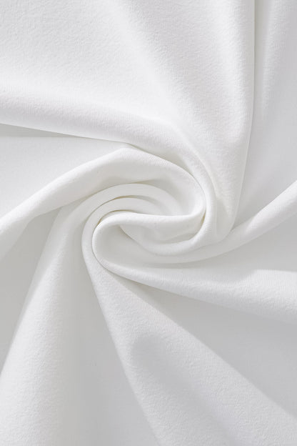Perforated Collar Performance Polo – El Baron WHITE/SILVER