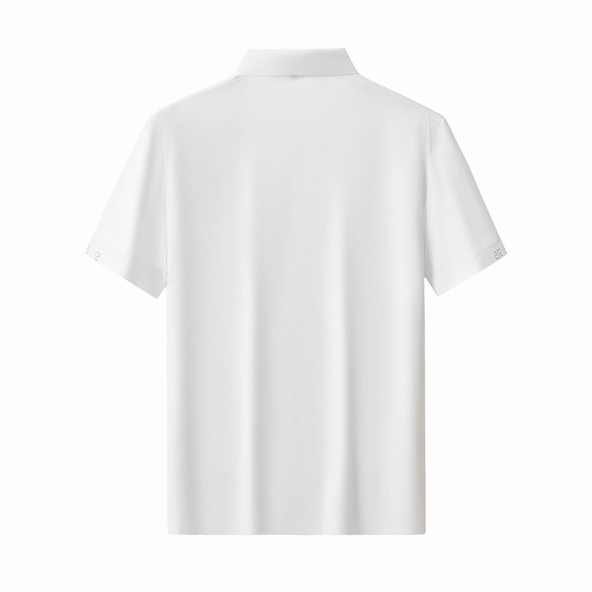 Perforated Collar Performance Polo – El Baron WHITE/SILVER
