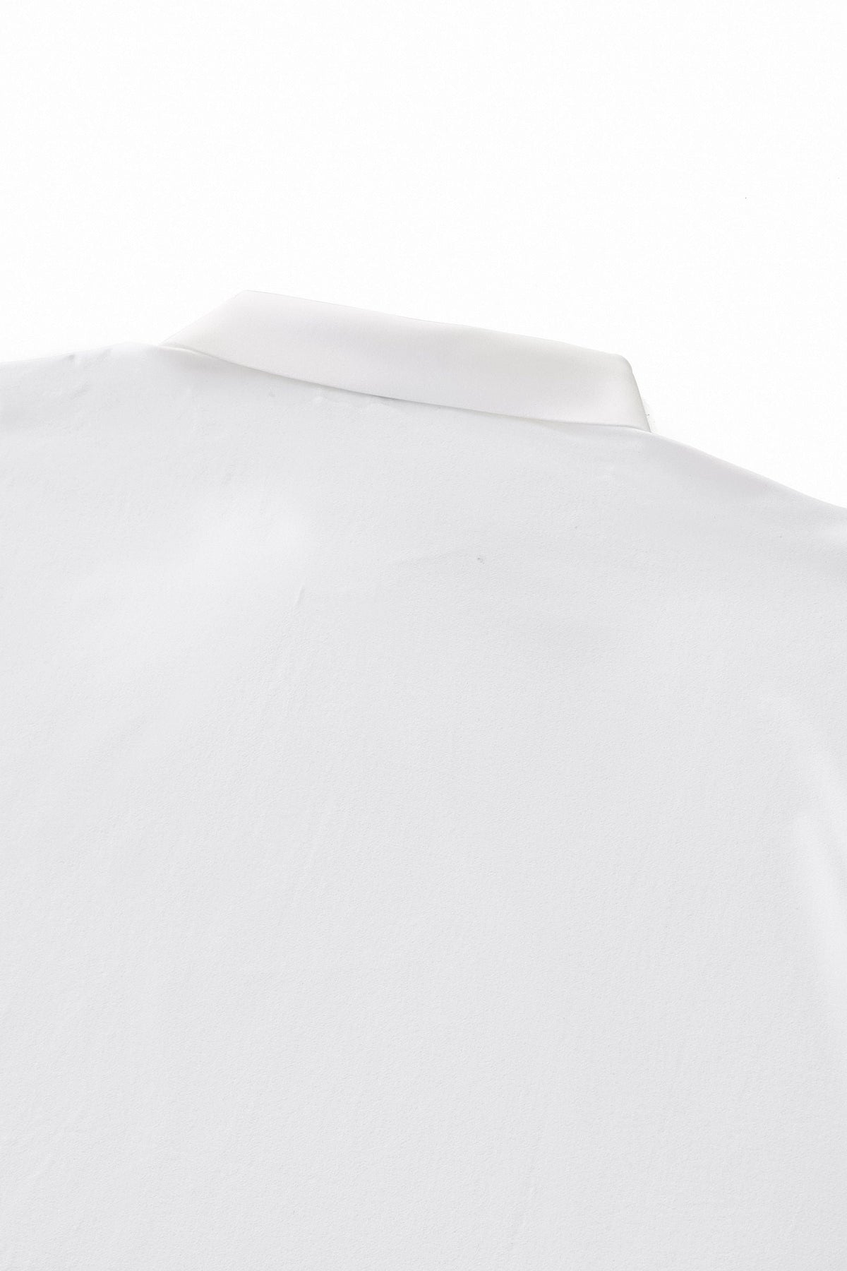 Perforated Collar Performance Polo – El Baron WHITE/SILVER