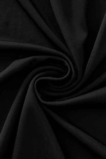 Embossed Placket Performance Polo – El Baron BLACK