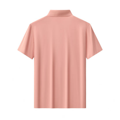 Embossed Placket Performance Polo – El Baron BRICK