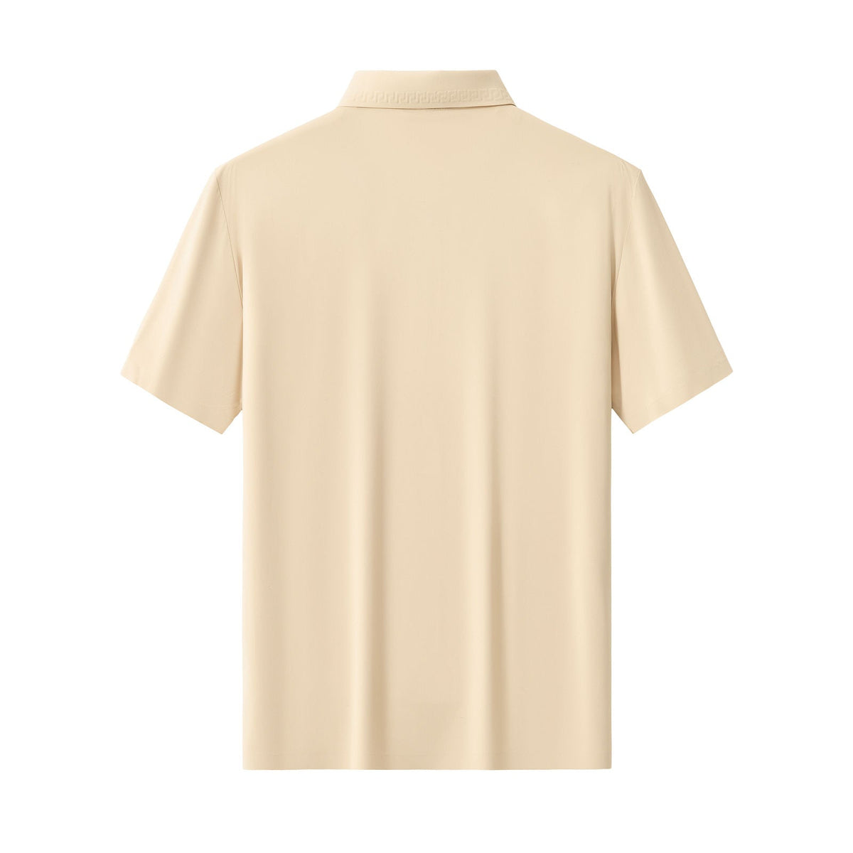 Embossed Placket Performance Polo – El Baron KHAKI