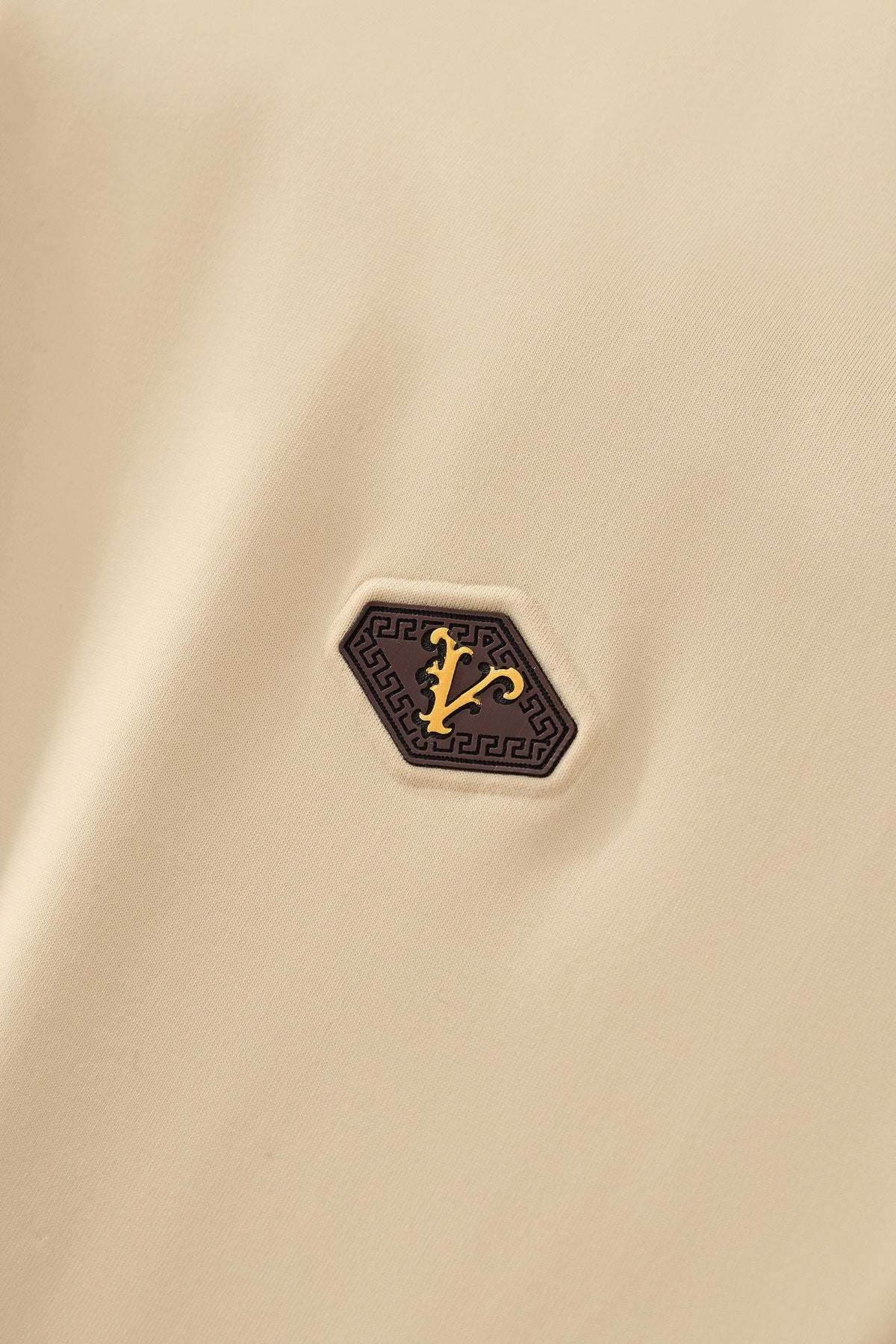 Embossed Placket Performance Polo – El Baron KHAKI