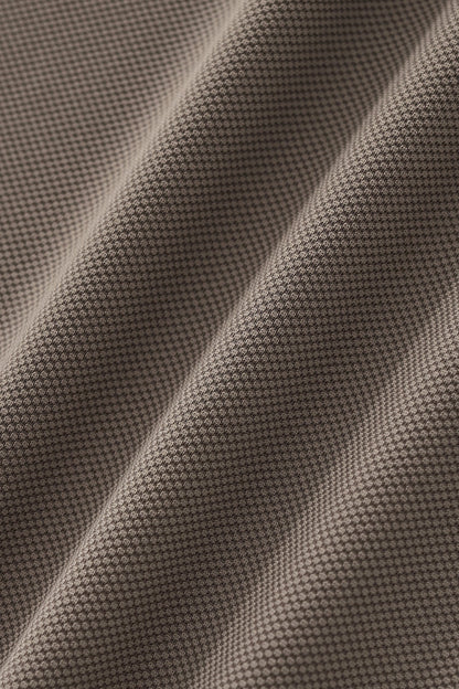 Textured Collar Performance Polo – El Baron KHAKI