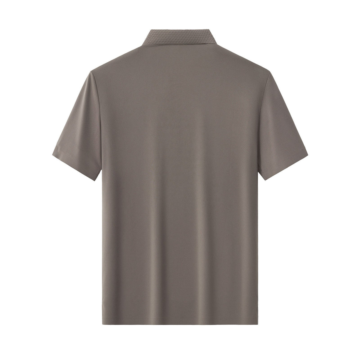 Textured Collar Performance Polo – El Baron KHAKI