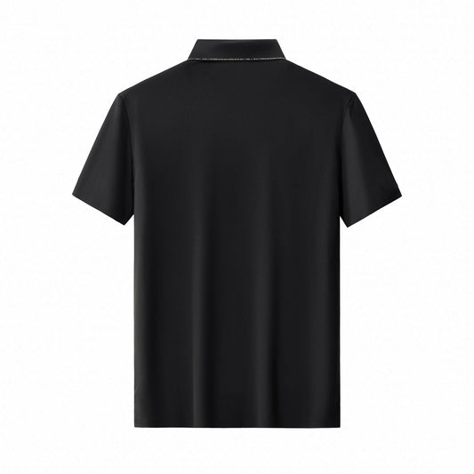 Contrast Trim Detail Polo – El Baron BLACK