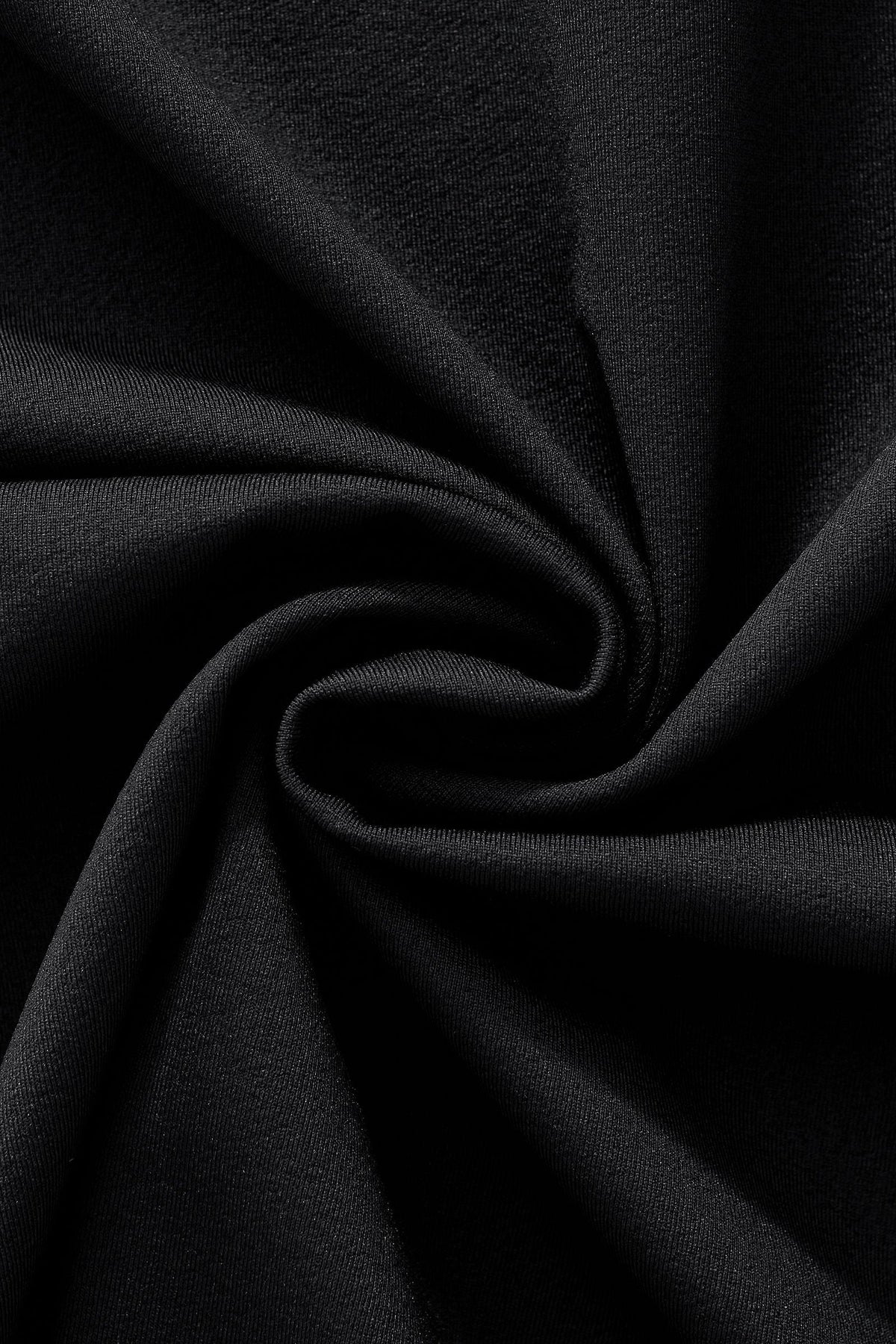 Stripe Collar Performance Polo – El Baron BLACK