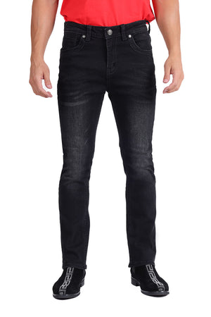 Barabas Blackout Cowboy Western Denim Jeans - Dudes Boutique