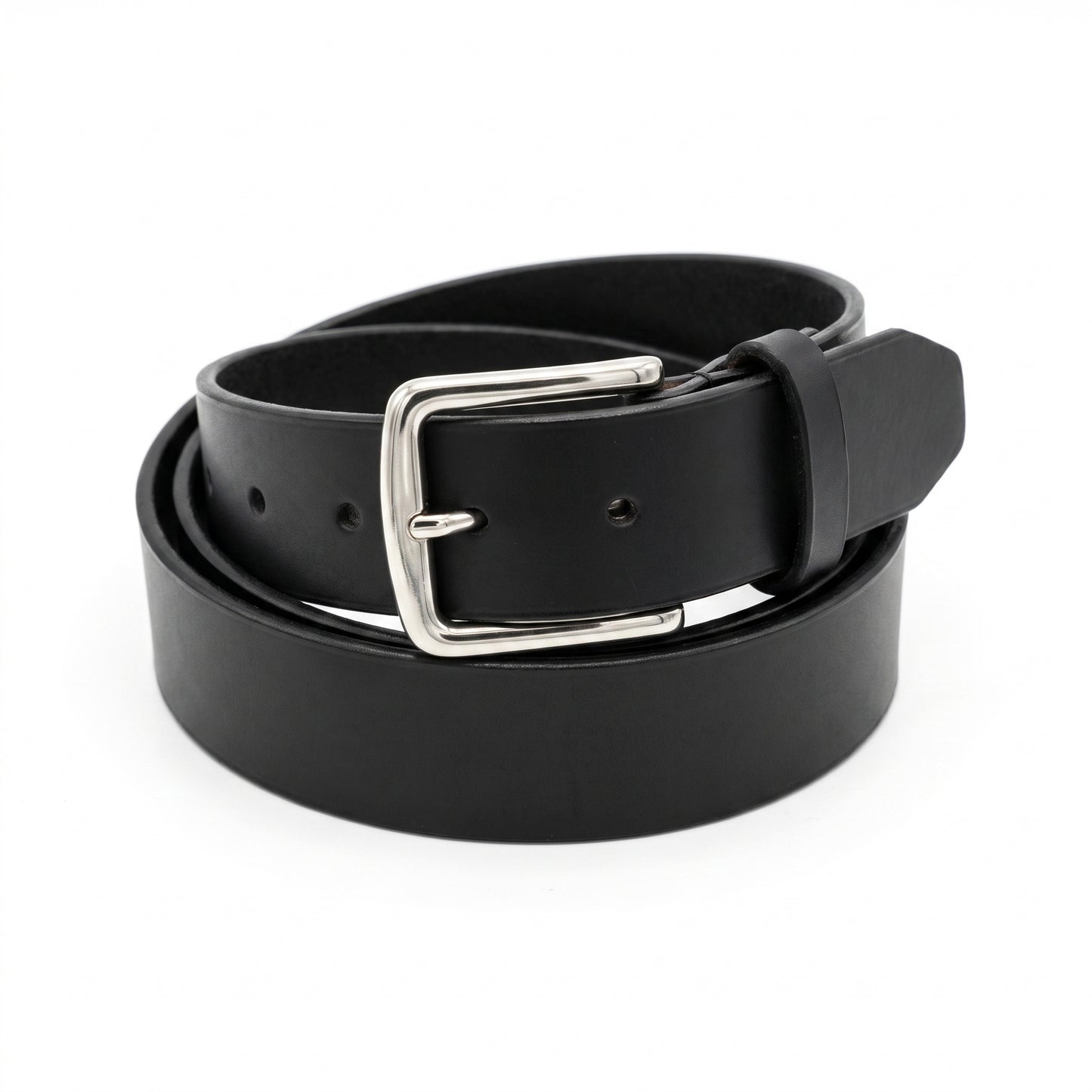 Gingerich Leather USA Branson 1.5" Black Leather Casual Belt