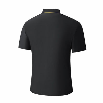 Shadow Beast Jacquard SS Shirt BLACK/GOLD