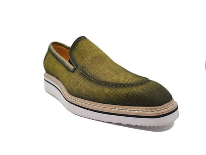 Burnished Linen Loafer