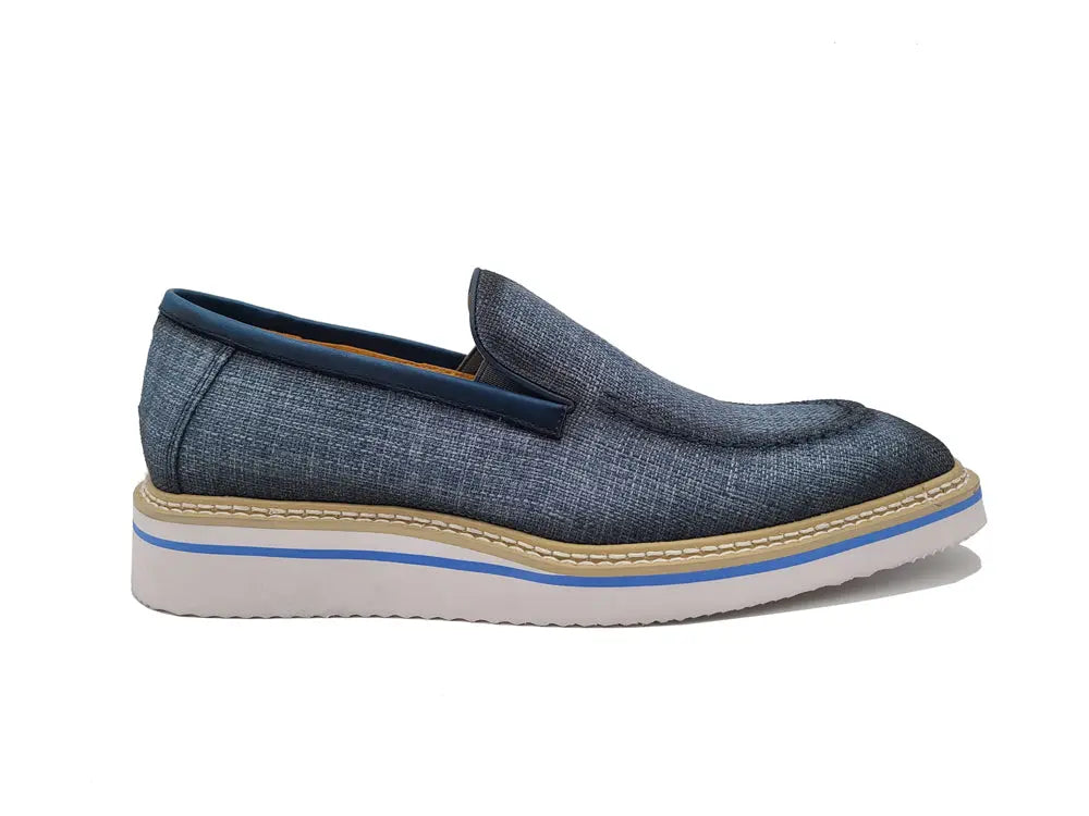 Burnished Linen Loafer