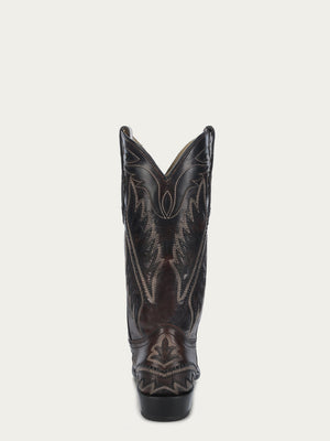 Corral Men's Woven Brown Snip Toe Cowboy Boots - Dudes Boutique