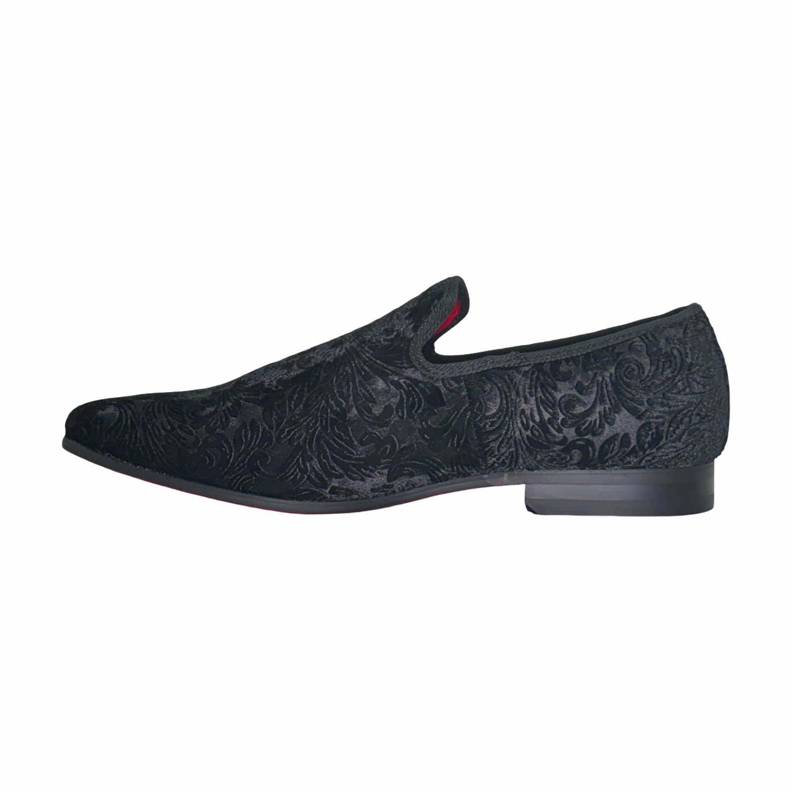 La Milano Broderick Black Velvet Loafers