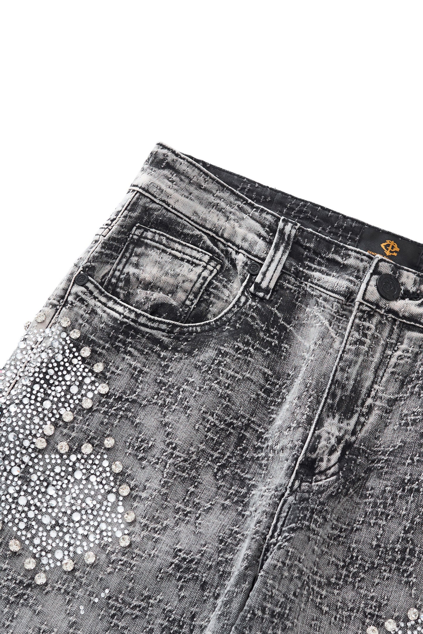 Sanctum Cross Denim Pant – Century Penthouse GREY