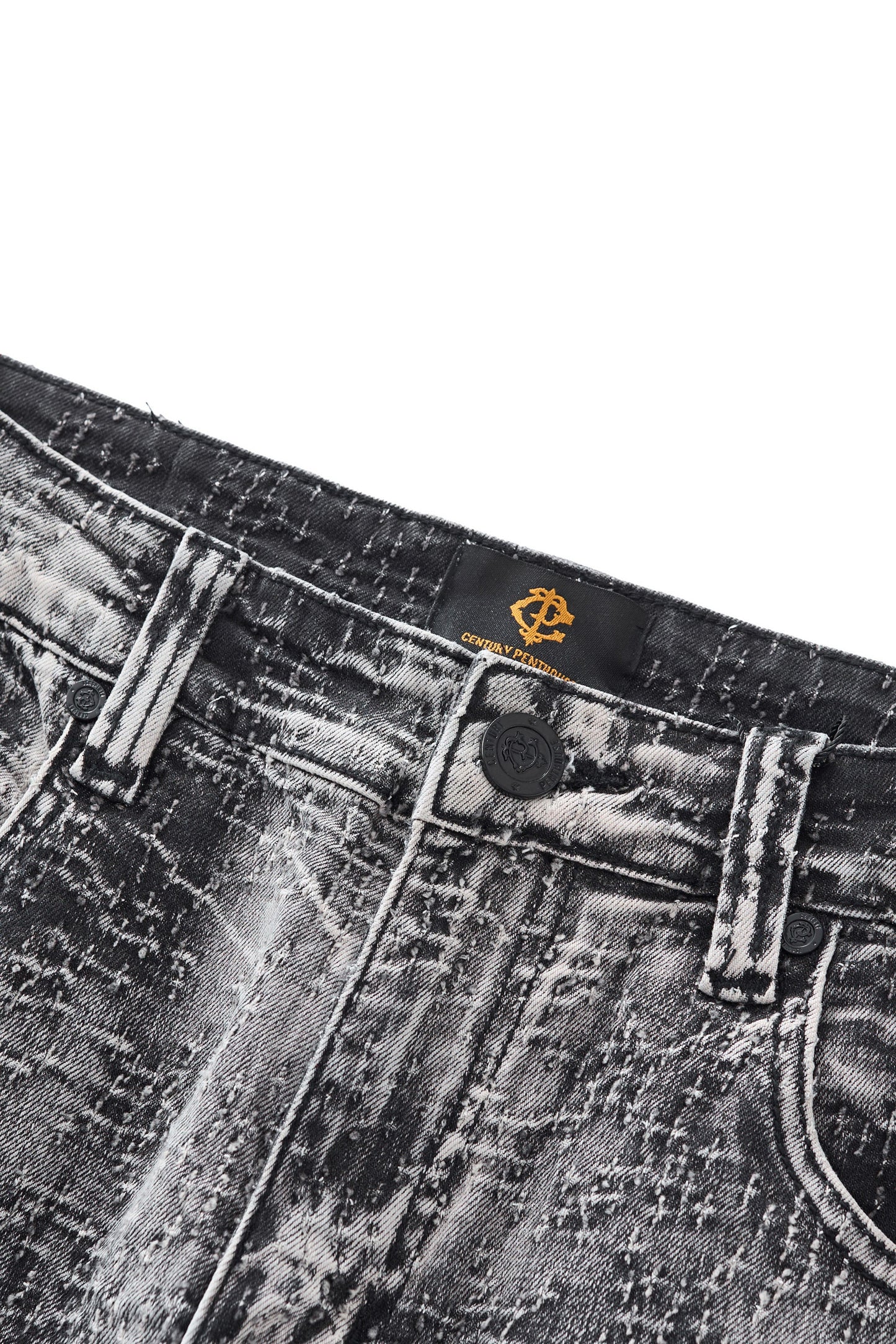 Sanctum Cross Denim Pant – Century Penthouse GREY