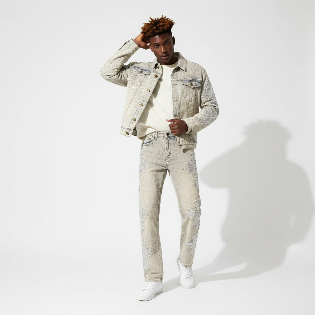 Sanctum Cross Denim Pant – Century Penthouse TAN