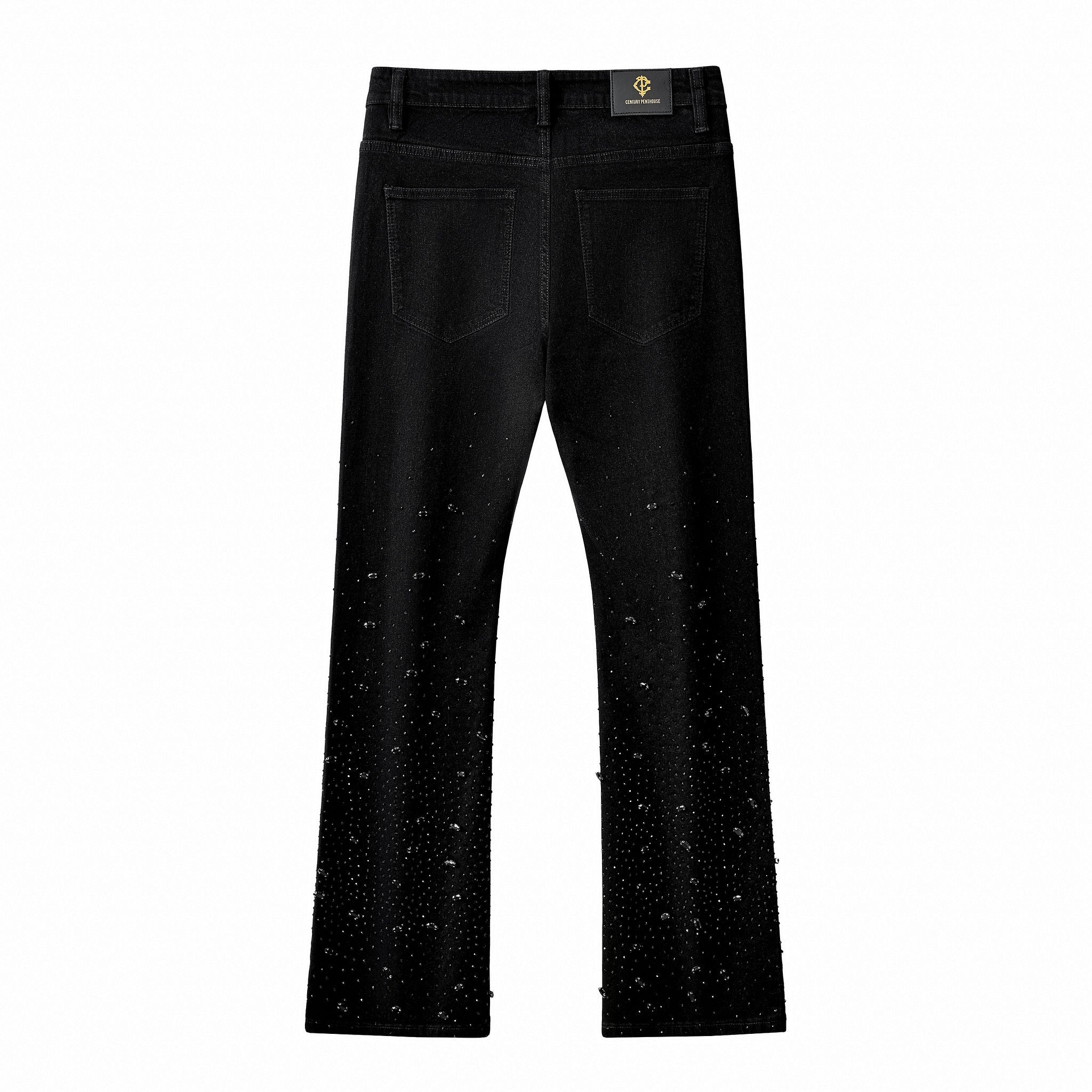 Celestial Stud Denim Pant – Century Penthouse BLACK