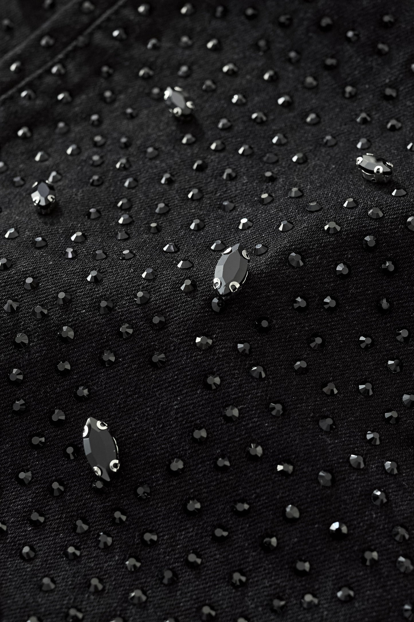 Celestial Stud Denim Pant – Century Penthouse BLACK