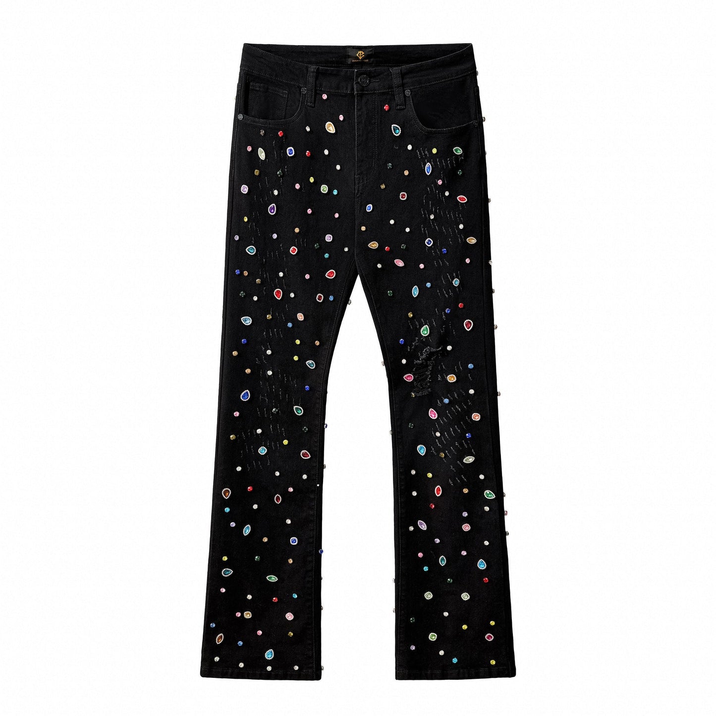 Prism Gem Denim Pant – Century Penthouse BLACK
