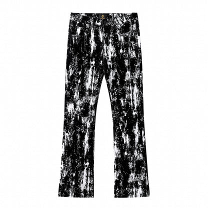 Flocked Eclipse Denim Pant – Century Penthouse BLACK