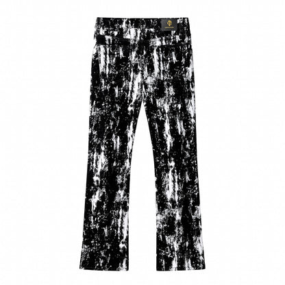 Flocked Eclipse Denim Pant – Century Penthouse BLACK
