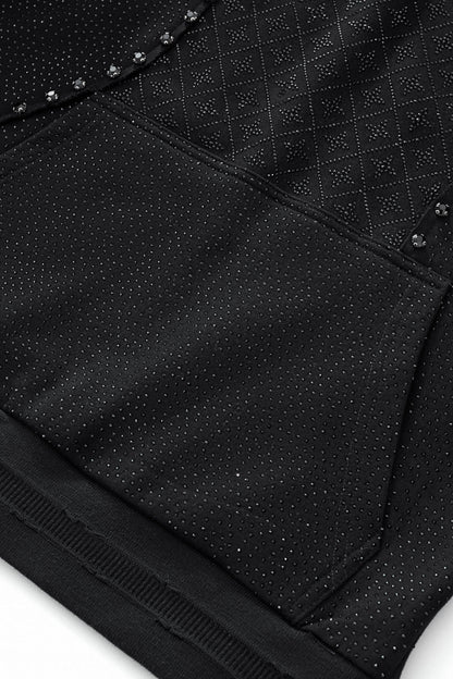 Midnight Matrix Studded Sweatsuit BLACK