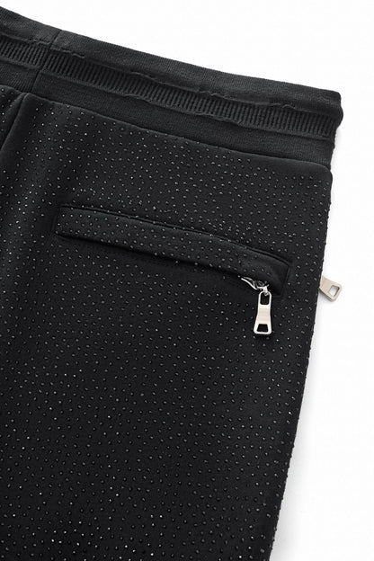Midnight Matrix Studded Sweatsuit BLACK
