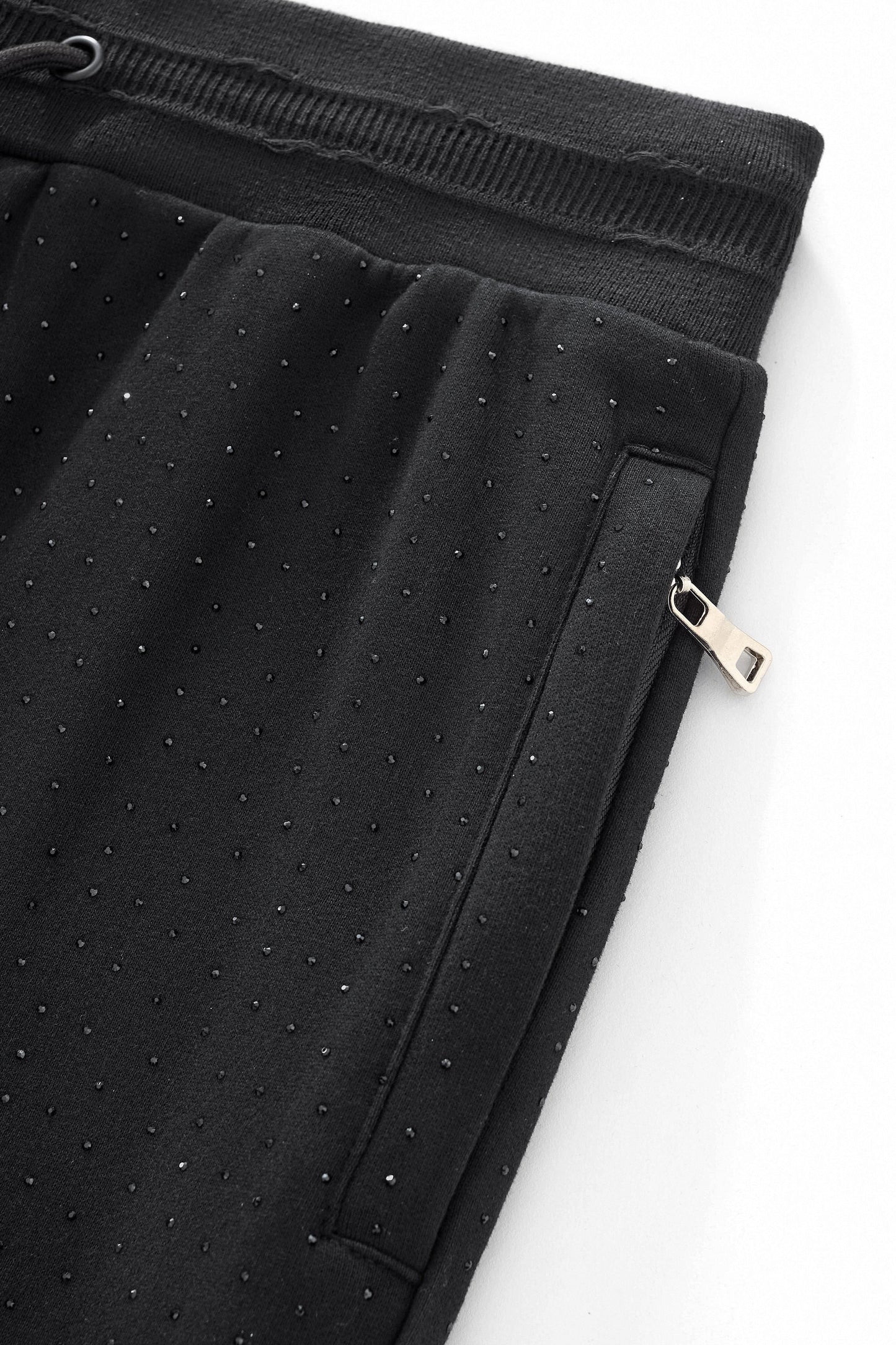 Radiant Grid Stone Hoodie & Jogger Set BLACK