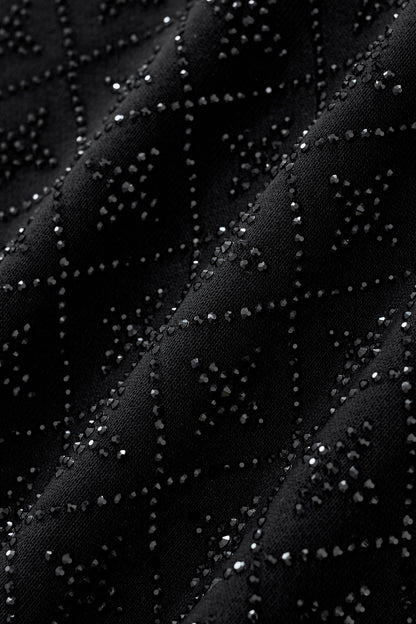 Radiant Grid Stone Short set – Century Penthouse BLACK/BLACK