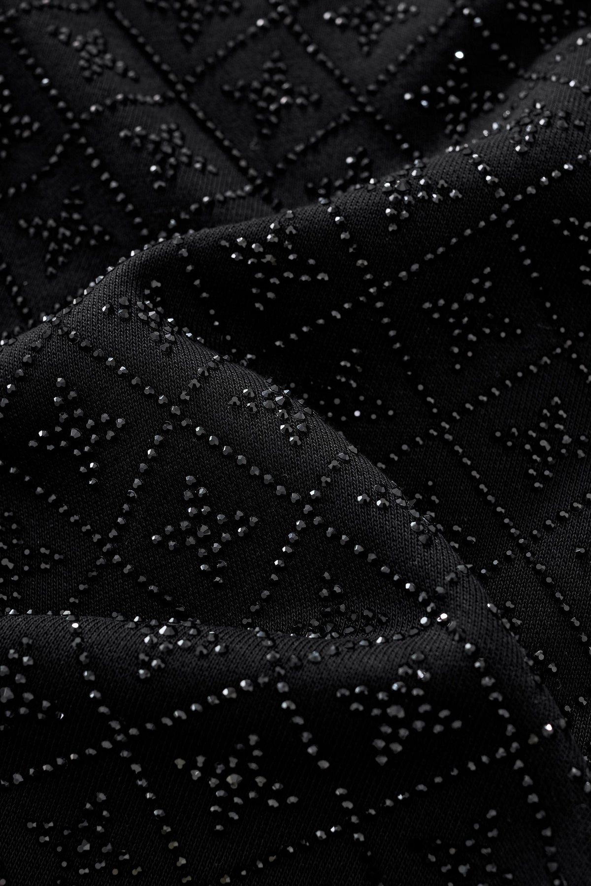 Radiant Grid Stone Short set – Century Penthouse BLACK/BLACK
